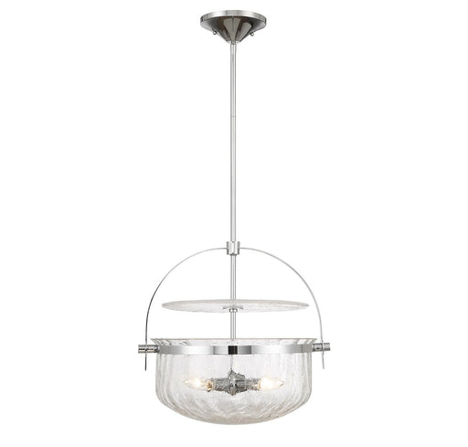 Savoy House 6-4723-4-11 Four Light Convertible Semi-Flush/Pendant, Polished Chrome
