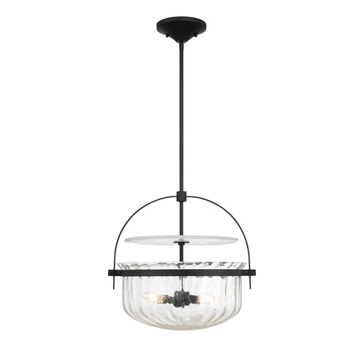 Savoy House 6-4723-4-89 Four Light Convertible Semi-Flush/Pendant, Matte Black