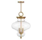 Savoy House 7-5801-3-322 Three Light Pendant, Warm Brass