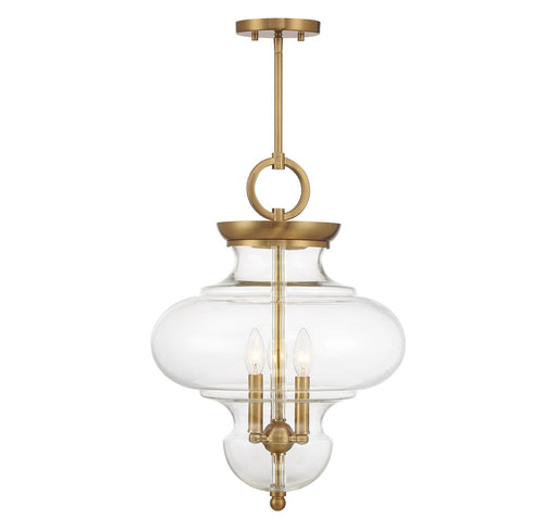 Savoy House 7-5801-3-322 Three Light Pendant, Warm Brass