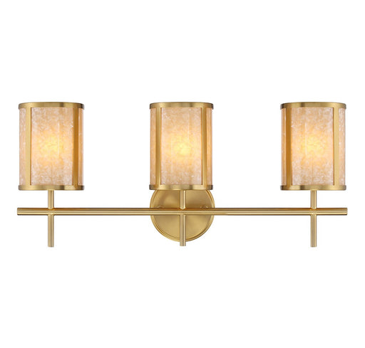 Savoy House 8-2055-3-322 Three Light Bathroom Vanity, Warm Brass