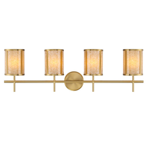 Savoy House 8-2055-4-322 Four Light Bathroom Vanity, Warm Brass