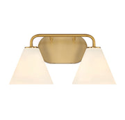 Savoy House 8-2988-2-322 Two Light Bathroom Vanity, Warm Brass