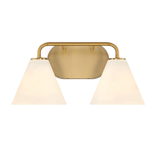 Savoy House 8-2988-2-322 Two Light Bathroom Vanity, Warm Brass