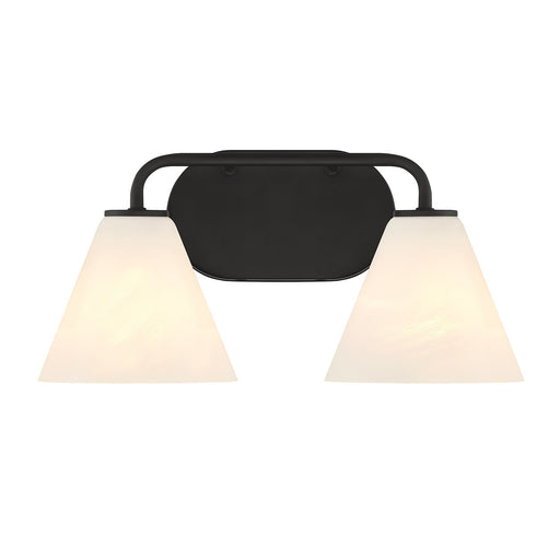Savoy House 8-2988-2-BK Two Light Bathroom Vanity, Matte Black