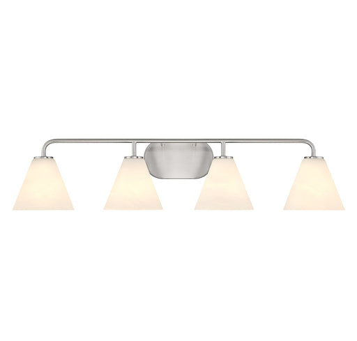 Savoy House 8-2988-4-SN Four Light Bathroom Vanity, Satin Nickel
