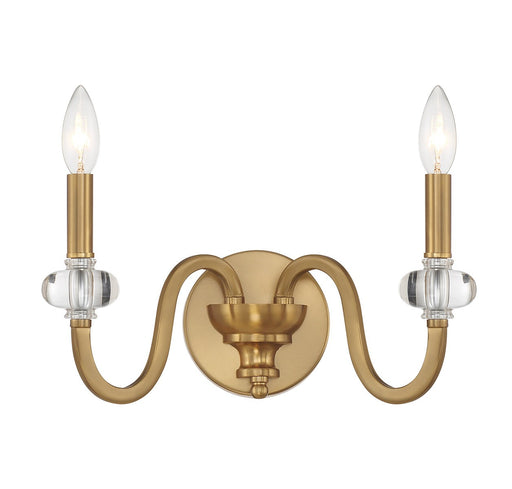 Savoy House 9-5800-2-322 Two Light Wall Sconce, Warm Brass