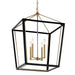Kichler 52619CPZBK Four Light Foyer Pendant, Champagne Bronze