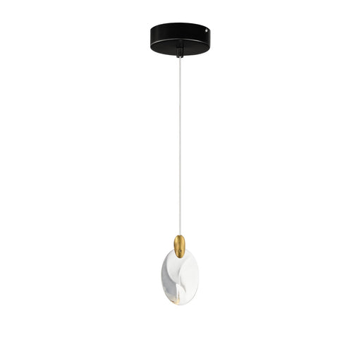 ET2 E11071-122BKPG Pebble LED Pendant Black / Polished Gold Main Image.jpg