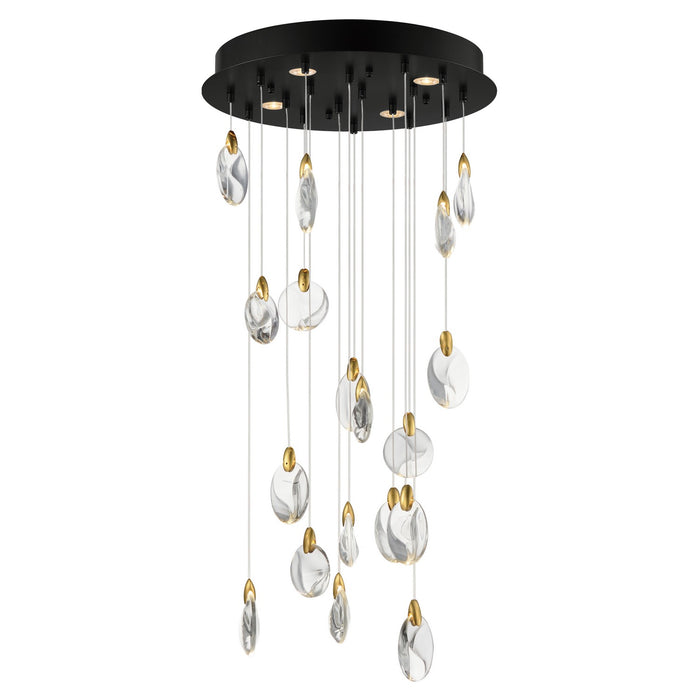 ET2 E11079-122BKPG Pebble LED Pendant Black / Polished Gold Main Image.jpg