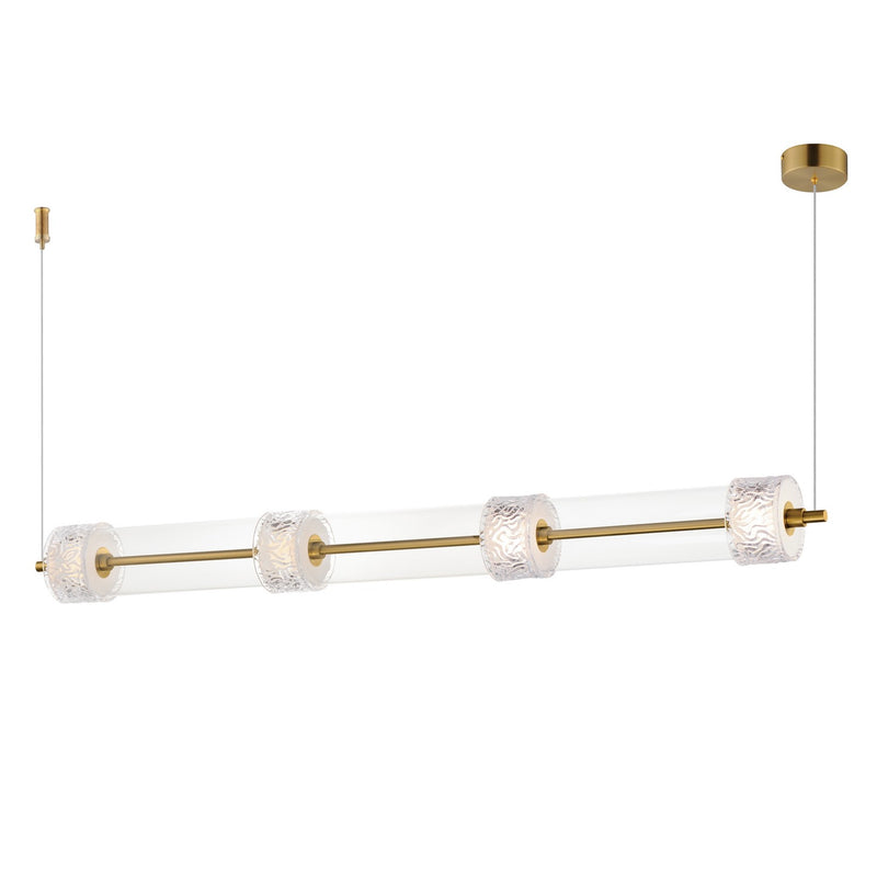 ET2 E11084-124NAB Elysian LED Linear Pendant Natural Aged Brass Main Image.jpg