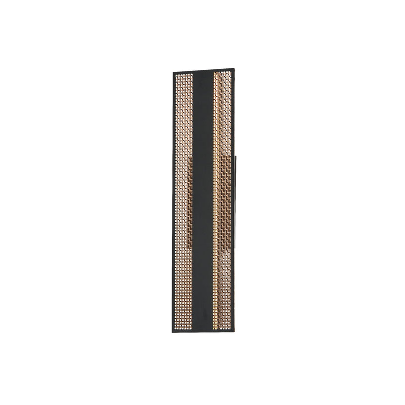 ET2 E30292-ACPBK Interlace LED Outdoor Wall Sconce Black/Aged Copper Main Image.jpg