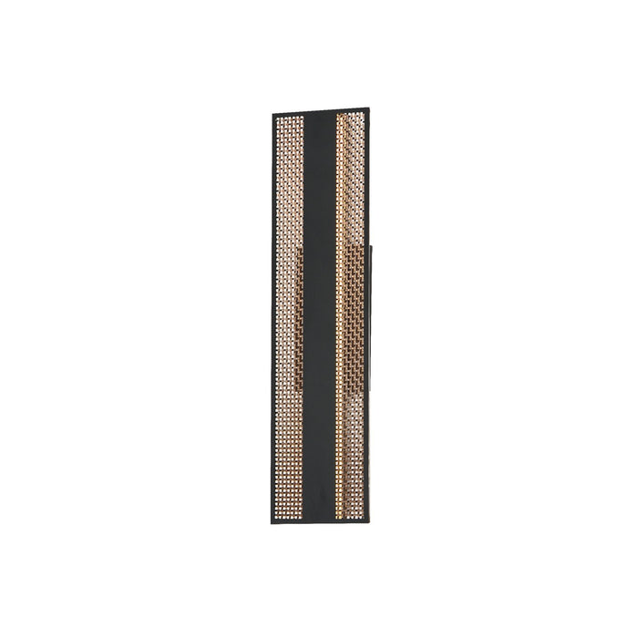 ET2 E30292-ACPBK Interlace LED Outdoor Wall Sconce Black/Aged Copper Main Image.jpg