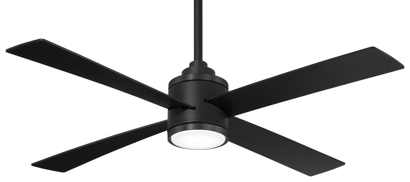 Minka-Aire F796L-CL 54"Ceiling Fan, Coal Black