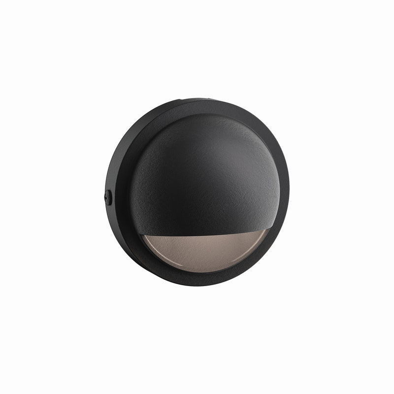 Kichler 15764BKT27R LED Deck Light, Textured Black