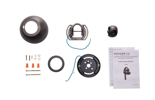 Kichler 337005AVI Slope Adapter, Anvil Iron