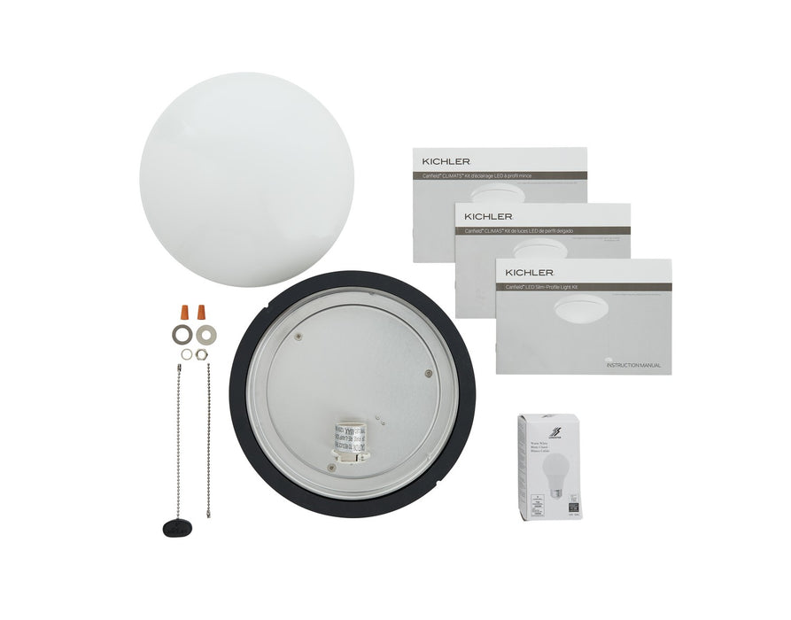 Kichler 380911DBK LED Fan Light Kit, Distressed Black