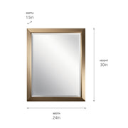 Kichler 41011CPZ Mirror, Champagne Bronze (4)