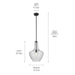 Kichler 42046BKCS One Light Pendant, Black (2)