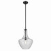 Kichler 42046BKCS One Light Pendant, Black