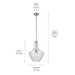 Kichler 42046CHCS One Light Pendant, Chrome (3)