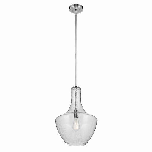 Kichler 42046CHCS One Light Pendant, Chrome
