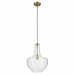 Kichler 42046NBRCS One Light Pendant, Natural Brass