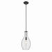 Kichler 42047BKCS One Light Pendant, Black