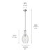 Kichler 42047CHCS One Light Pendant, Chrome (3)