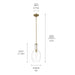 Kichler 42047NBRCS One Light Pendant, Natural Brass (3)