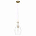 Kichler 42047NBRCS One Light Pendant, Natural Brass