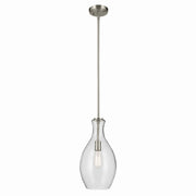 Kichler 42047NICS One Light Pendant, Brushed Nickel