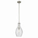 Kichler 42047NICS One Light Pendant, Brushed Nickel