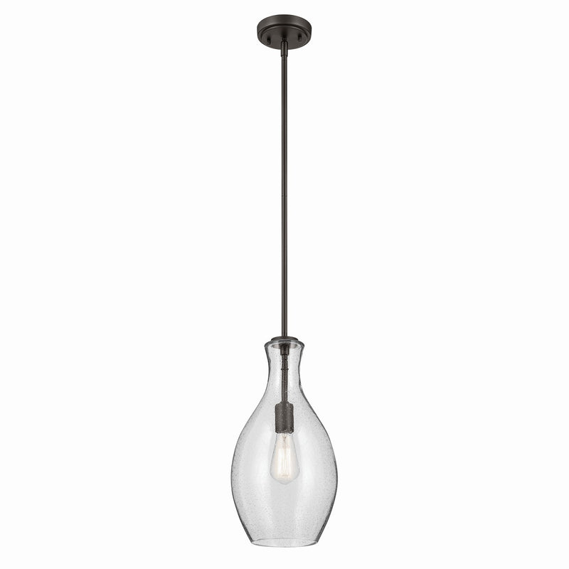 Kichler 42047OZCS One Light Pendant, Olde Bronze