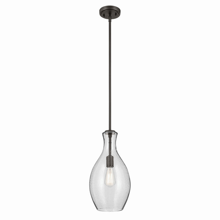 Kichler 42047OZCS One Light Pendant, Olde Bronze