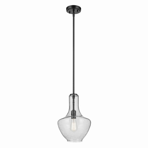 Kichler 42141BKCS One Light Pendant, Black