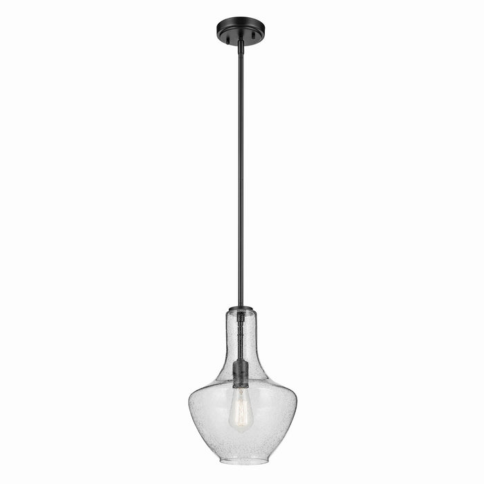 Kichler 42141BKCS One Light Pendant, Black