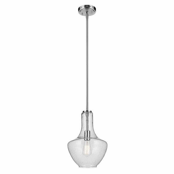 Kichler 42141CHCS One Light Pendant, Chrome