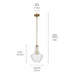 Kichler 42141NBRCS One Light Pendant, Natural Brass (3)