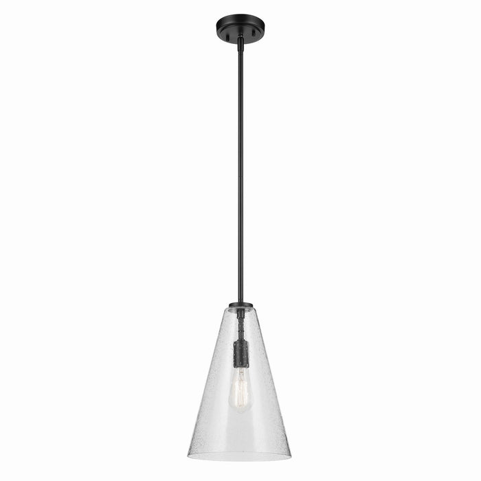 Kichler 42199BKCS One Light Pendant, Black