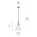 Kichler 42199CH One Light Pendant, Chrome (3)