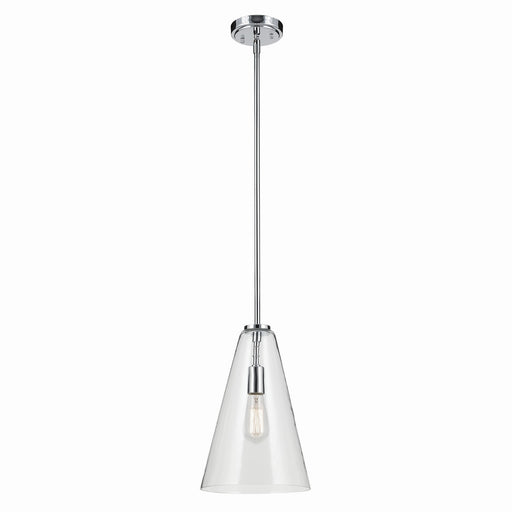 Kichler 42199CH One Light Pendant, Chrome