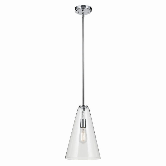 Kichler 42199CH One Light Pendant, Chrome