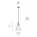 Kichler 42199CHCS One Light Pendant, Chrome (3)