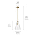 Kichler 42199NBR One Light Pendant, Natural Brass (3)