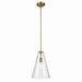 Kichler 42199NBR One Light Pendant, Natural Brass