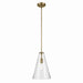Kichler 42199NBRCS One Light Pendant, Natural Brass
