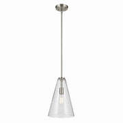 Kichler 42199NICS One Light Pendant, Brushed Nickel