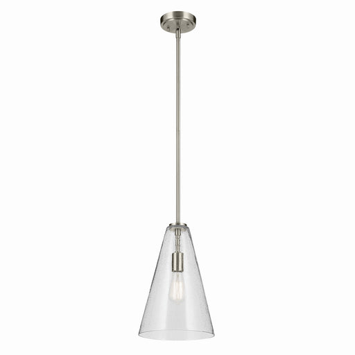 Kichler 42199NICS One Light Pendant, Brushed Nickel