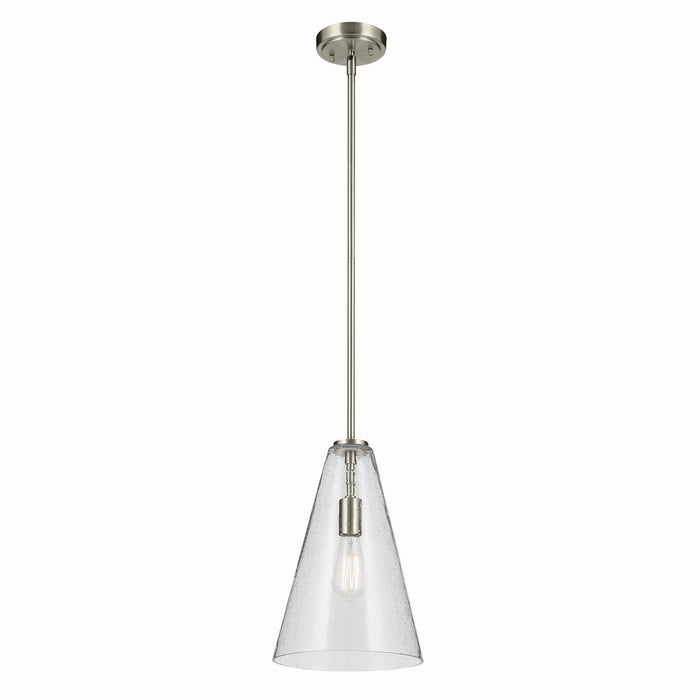 Kichler 42199NICS One Light Pendant, Brushed Nickel